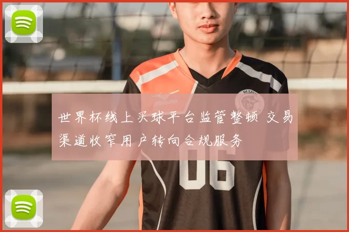 世界杯线上买球平台监管整顿 交易渠道收窄用户转向合规服务